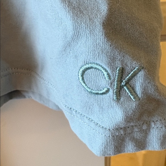 NWOT 3X Calvin Klein Performance Light green Blue V-Neck Tee Shirt Top - Picture 3 of 4